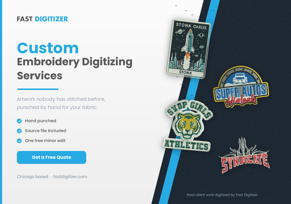 Custom Embroidery Digitizing Services