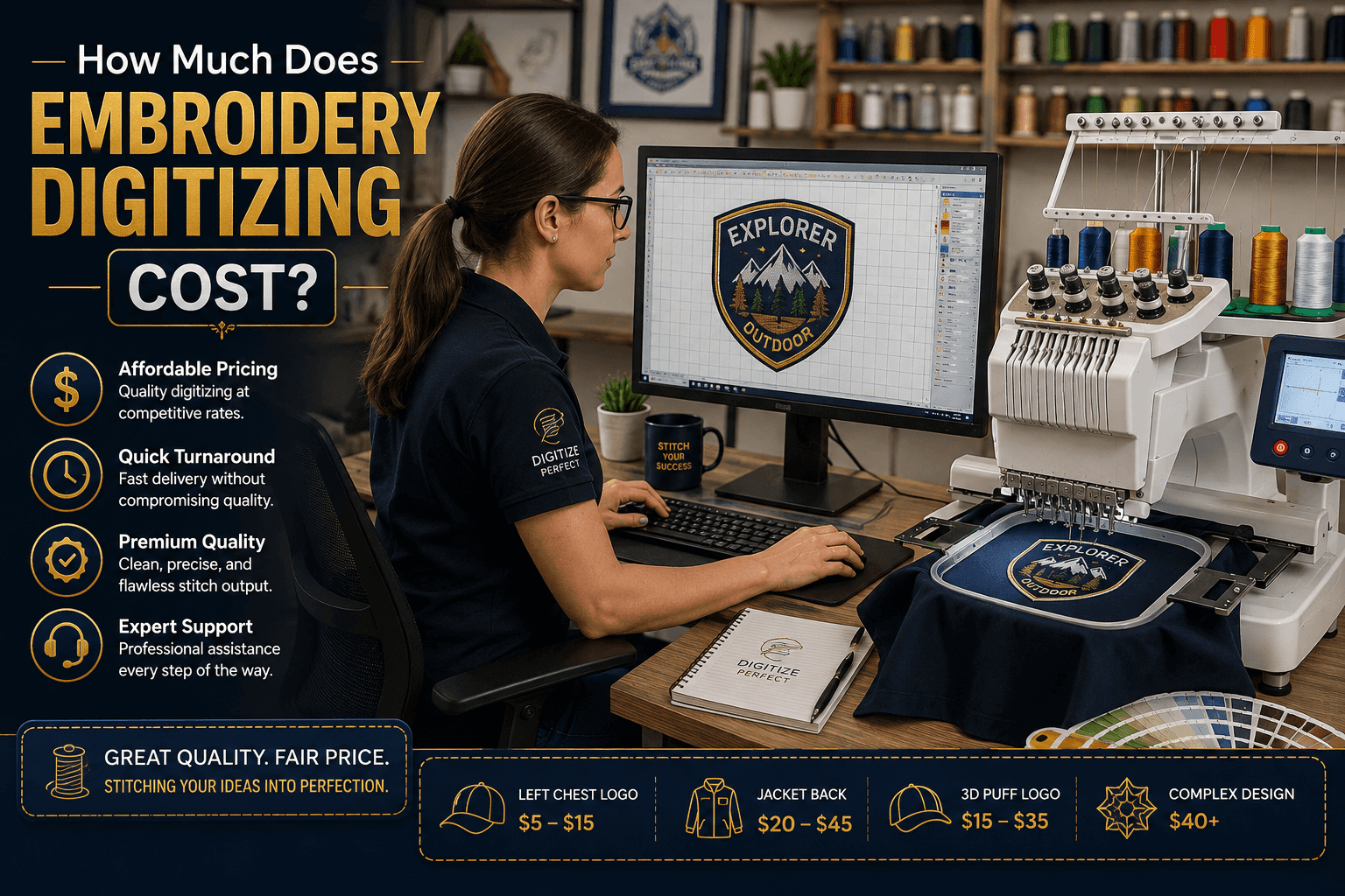 How Much Does Embroidery Digitizing Cost
