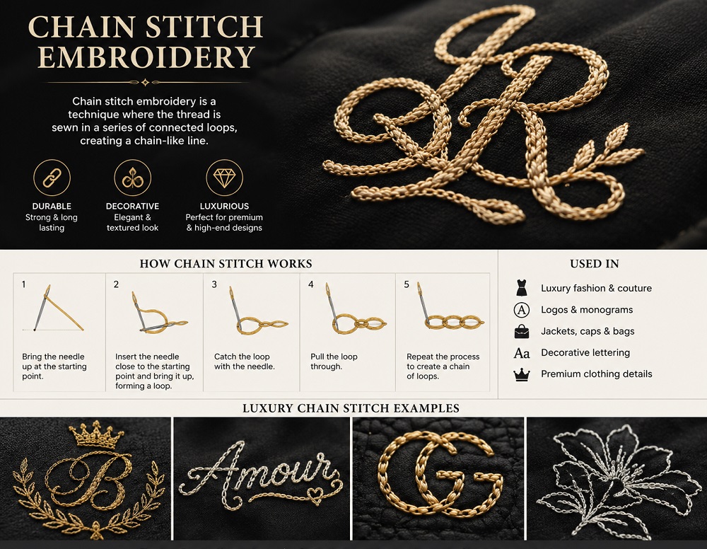 What Is Chain Stitch Embroidery